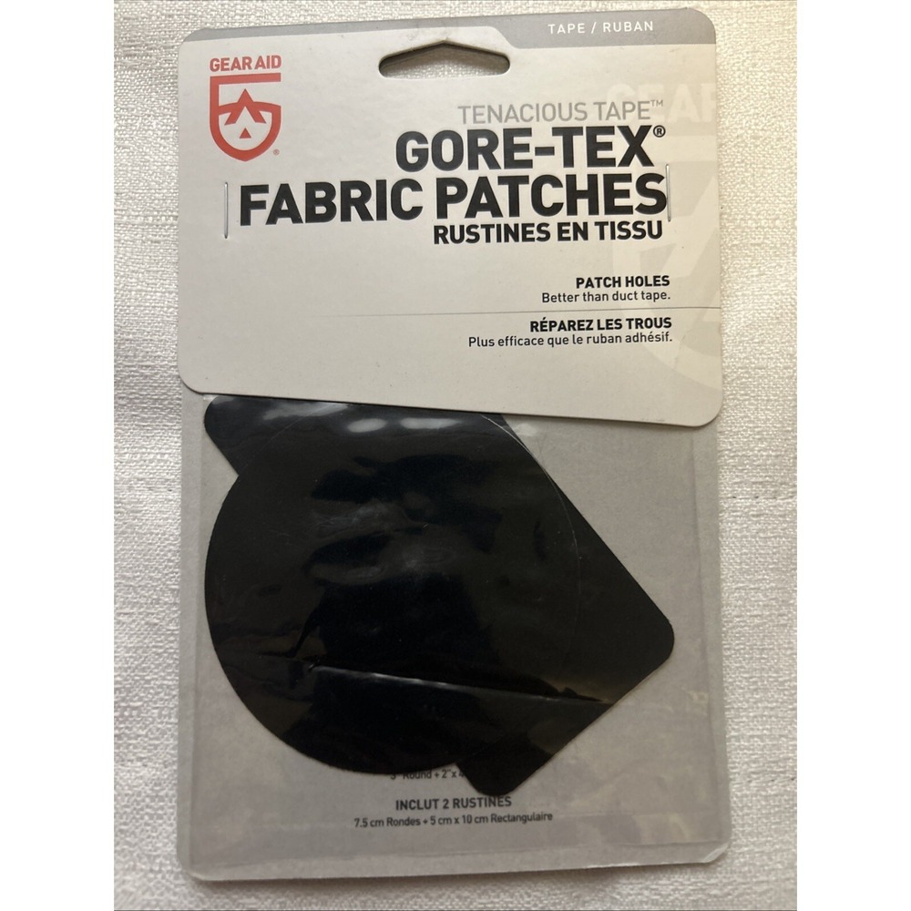 Tenacious Tape Gore-Tex Fabric Patches, Black